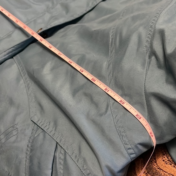 Towne by London Fog teal winter coat with zip out puffer lining, medium - Picture 14 of 15